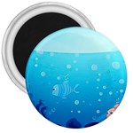 Ai Generated Ocean Sea Fish Aquatic Water Nature 3  Magnets Front