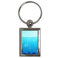 Ai Generated Ocean Sea Fish Aquatic Water Nature Key Chain (rectangle) by Pakemis