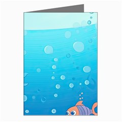 Ai Generated Ocean Sea Fish Aquatic Water Nature Greeting Cards (pkg Of 8) by Pakemis