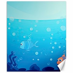 Ai Generated Ocean Sea Fish Aquatic Water Nature Canvas 8  X 10  by Pakemis