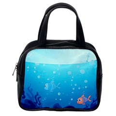 Ai Generated Ocean Sea Fish Aquatic Water Nature Classic Handbag (one Side) by Pakemis