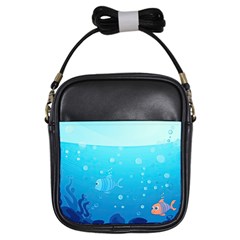 Ai Generated Ocean Sea Fish Aquatic Water Nature Girls Sling Bag by Pakemis