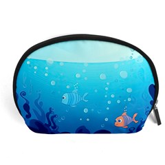 Ai Generated Ocean Sea Fish Aquatic Water Nature Accessory Pouch (large) by Pakemis