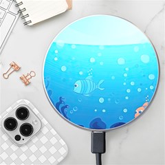 Ai Generated Ocean Sea Fish Aquatic Water Nature Wireless Fast Charger(white) by Pakemis