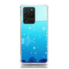 Ai Generated Ocean Sea Fish Aquatic Water Nature Samsung Galaxy S20 Ultra 6 9 Inch Tpu Uv Case by Pakemis