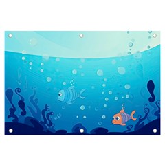 Ai Generated Ocean Sea Fish Aquatic Water Nature Banner And Sign 6  X 4  by Pakemis