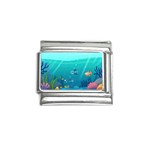 Ai Generated Ocean Sea Fish Aquatic Water Nature 2 Italian Charm (9mm) Front