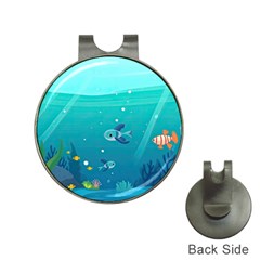 Ai Generated Ocean Sea Fish Aquatic Water Nature 2 Hat Clips With Golf Markers by Pakemis