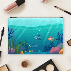 Ai Generated Ocean Sea Fish Aquatic Water Nature 2 Cosmetic Bag (large) by Pakemis