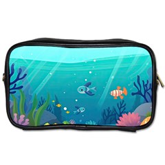 Ai Generated Ocean Sea Fish Aquatic Water Nature 2 Toiletries Bag (one Side) by Pakemis