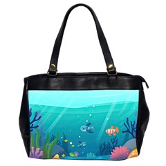 Ai Generated Ocean Sea Fish Aquatic Water Nature 2 Oversize Office Handbag (2 Sides) by Pakemis