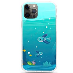 Ai Generated Ocean Sea Fish Aquatic Water Nature 2 Iphone 12 Pro Max Tpu Uv Print Case by Pakemis