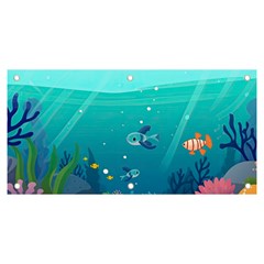 Ai Generated Ocean Sea Fish Aquatic Water Nature 2 Banner And Sign 6  X 3  by Pakemis