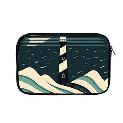 Lighthouse Abstract Ocean Sea Waves Water Blue Apple Macbook Pro 13  Zipper Case by Pakemis