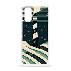 Lighthouse Abstract Ocean Sea Waves Water Blue Samsung Galaxy S20 6 2 Inch Tpu Uv Case by Pakemis