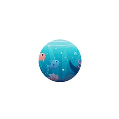 Ai Generated Ocean Sea Fish Aquatic Water Nature 4 1  Mini Buttons by Pakemis