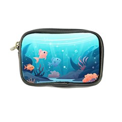 Ai Generated Ocean Sea Fish Aquatic Water Nature 4 Coin Purse by Pakemis