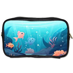 Ai Generated Ocean Sea Fish Aquatic Water Nature 4 Toiletries Bag (one Side) by Pakemis