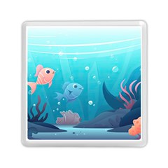 Ai Generated Ocean Sea Fish Aquatic Water Nature 4 Memory Card Reader (square) by Pakemis