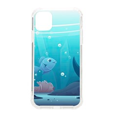 Ai Generated Ocean Sea Fish Aquatic Water Nature 4 Iphone 11 Tpu Uv Print Case by Pakemis