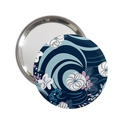 Flowers Pattern Floral Ocean Abstract Digital Art 2 25  Handbag Mirrors by Pakemis