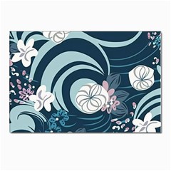 Flowers Pattern Floral Ocean Abstract Digital Art Postcards 5  X 7  (pkg Of 10) by Pakemis