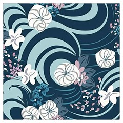 Flowers Pattern Floral Ocean Abstract Digital Art Lightweight Scarf  by Pakemis