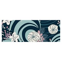 Flowers Pattern Floral Ocean Abstract Digital Art Banner And Sign 8  X 3  by Pakemis