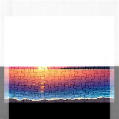 Sunset Ocean Beach Water Tropical Island Vacation 3 Rectangular Jigsaw Puzzl by Pakemis