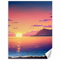 Sunset Ocean Beach Water Tropical Island Vacation 3 Canvas 36  X 48  by Pakemis