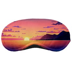 Sunset Ocean Beach Water Tropical Island Vacation 3 Sleeping Mask by Pakemis