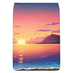 Sunset Ocean Beach Water Tropical Island Vacation 3 Removable Flap Cover (s) by Pakemis