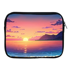 Sunset Ocean Beach Water Tropical Island Vacation 3 Apple Ipad 2/3/4 Zipper Cases by Pakemis