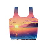 Sunset Ocean Beach Water Tropical Island Vacation 3 Full Print Recycle Bag (S) Front