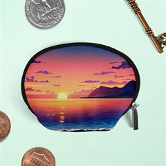 Sunset Ocean Beach Water Tropical Island Vacation 3 Accessory Pouch (small) by Pakemis