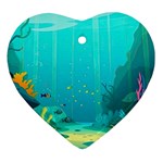 Intro Youtube Background Wallpaper Aquatic Water Ornament (Heart) Front