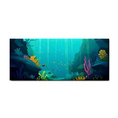 Intro Youtube Background Wallpaper Aquatic Water Hand Towel by Pakemis