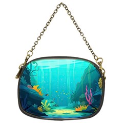 Intro Youtube Background Wallpaper Aquatic Water Chain Purse (one Side) by Pakemis