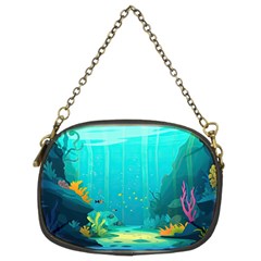 Intro Youtube Background Wallpaper Aquatic Water Chain Purse (two Sides) by Pakemis