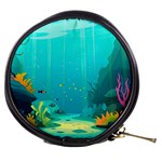 Intro Youtube Background Wallpaper Aquatic Water Mini Makeup Bag Front