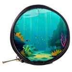 Intro Youtube Background Wallpaper Aquatic Water Mini Makeup Bag Back