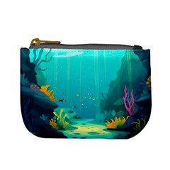 Intro Youtube Background Wallpaper Aquatic Water Mini Coin Purse by Pakemis