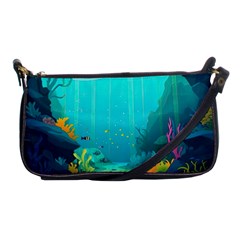 Intro Youtube Background Wallpaper Aquatic Water Shoulder Clutch Bag by Pakemis