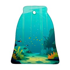 Intro Youtube Background Wallpaper Aquatic Water Bell Ornament (two Sides) by Pakemis