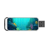 Intro Youtube Background Wallpaper Aquatic Water Portable USB Flash (Two Sides) Back