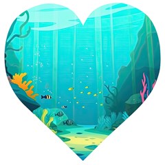 Intro Youtube Background Wallpaper Aquatic Water Wooden Puzzle Heart by Pakemis