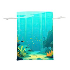 Intro Youtube Background Wallpaper Aquatic Water Lightweight Drawstring Pouch (s) by Pakemis