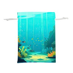 Intro Youtube Background Wallpaper Aquatic Water Lightweight Drawstring Pouch (l) by Pakemis