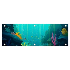 Intro Youtube Background Wallpaper Aquatic Water Banner And Sign 6  X 2  by Pakemis