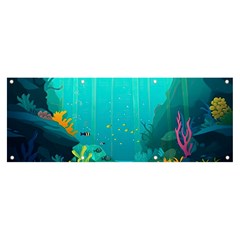 Intro Youtube Background Wallpaper Aquatic Water Banner And Sign 8  X 3  by Pakemis